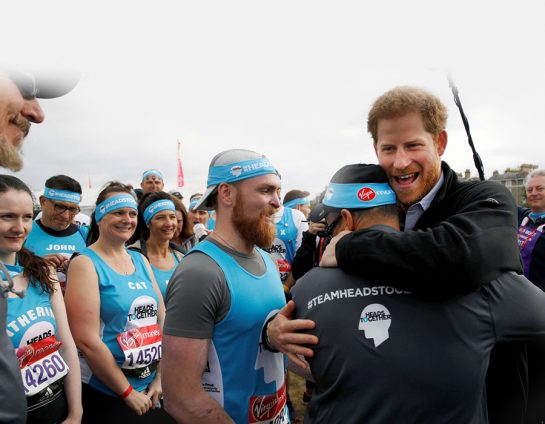 Prince Harry at the London Marathon